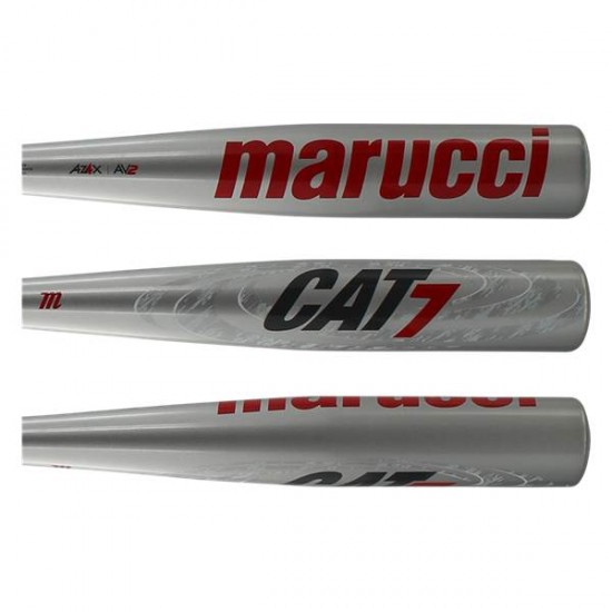 Marucci CAT7 Silver BBCOR Baseball Bat: MCBC72S On Sale