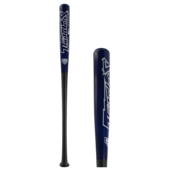 Brett Bros. Thunder Bamboo/Maple Wood ASA Slow Pitch Softball Bat: SST500 Black/Blue Promotions