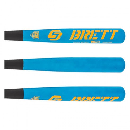Brett Bros. GB5 Superlight Wood ASA Softball Bat: GB5SB Electric Blue Promotions