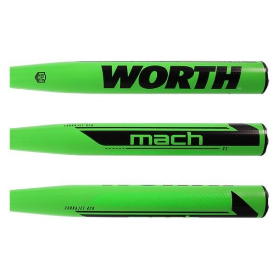 Worth Mach 1 Cobra Jet 428 13.5&quot; XL USA Slow Pitch Softball Bat: WM21MA Promotions