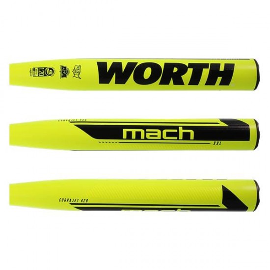 Worth Mach 1 Cobra Jet 428 13.5&quot; XXL USSSA 240 Slow Pitch Softball Bat: WM21MU Promotions