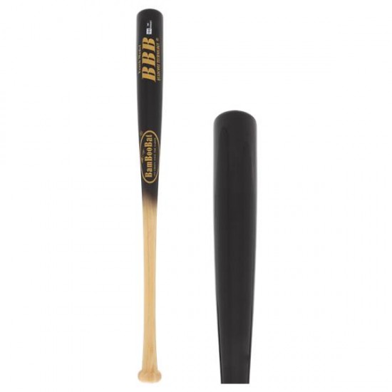BamBooBat Bamboo Wood Youth Baseball Bat: YHNBB100D Natural/Black On Sale